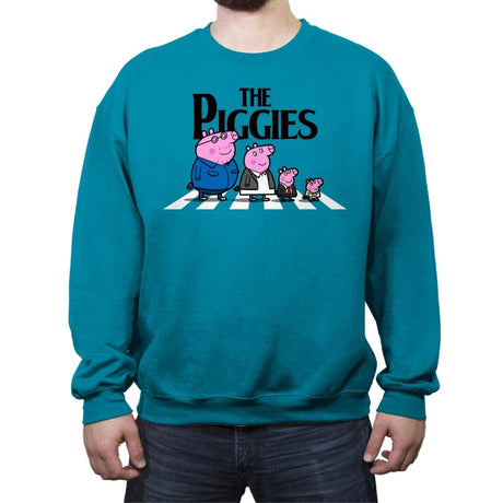 The Piggies - Crew Neck Sweatshirt Crew Neck Sweatshirt RIPT Apparel Small / Antique Sapphire