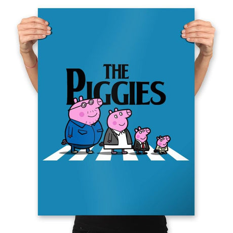The Piggies - Prints Posters RIPT Apparel 18x24 / Sapphire