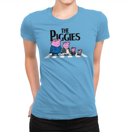 The Piggies - Womens Premium T-Shirts RIPT Apparel Small / Turquoise