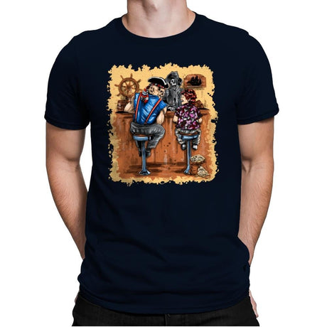 The Pirates - Mens Premium T-Shirts RIPT Apparel Small / Midnight Navy