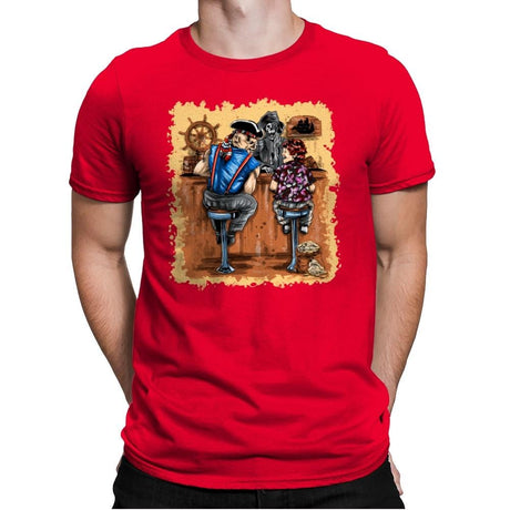 The Pirates - Mens Premium T-Shirts RIPT Apparel Small / Red