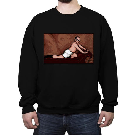 The Pixel Art Of Seduction - Crew Neck Sweatshirt Crew Neck Sweatshirt RIPT Apparel Small / Black