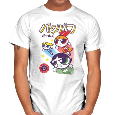 The Power Sentai Girls - Mens T-Shirts RIPT Apparel Small / White