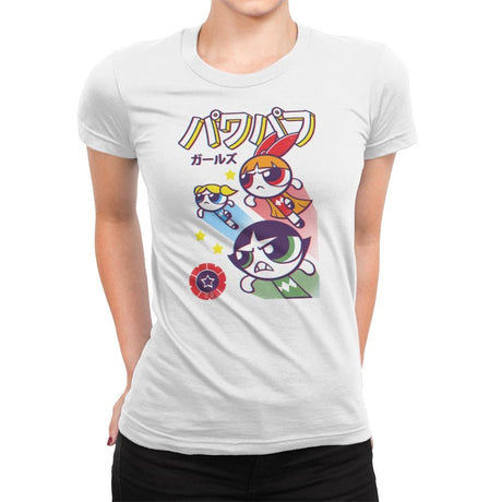 The Power Sentai Girls - Womens Premium T-Shirts RIPT Apparel Small / White