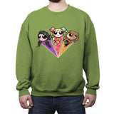 The Powerpuff Birds - Crew Neck Sweatshirt Crew Neck Sweatshirt RIPT Apparel Small / Kiwi