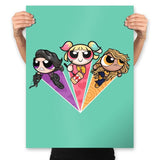 The Powerpuff Birds - Prints Posters RIPT Apparel 18x24 / Mint