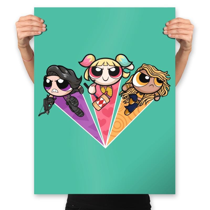 The Powerpuff Birds - Prints Posters RIPT Apparel 18x24 / Mint