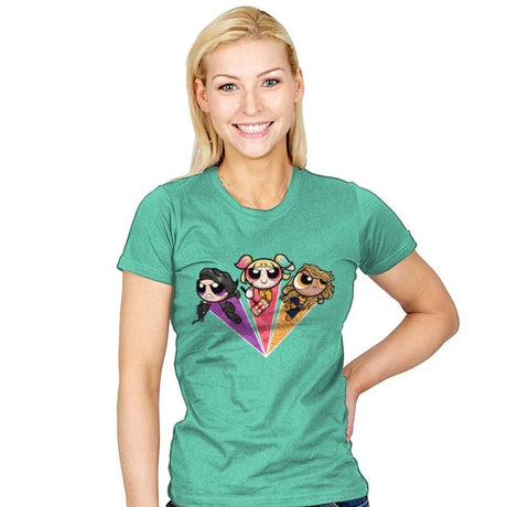 The Powerpuff Birds - Womens T-Shirts RIPT Apparel
