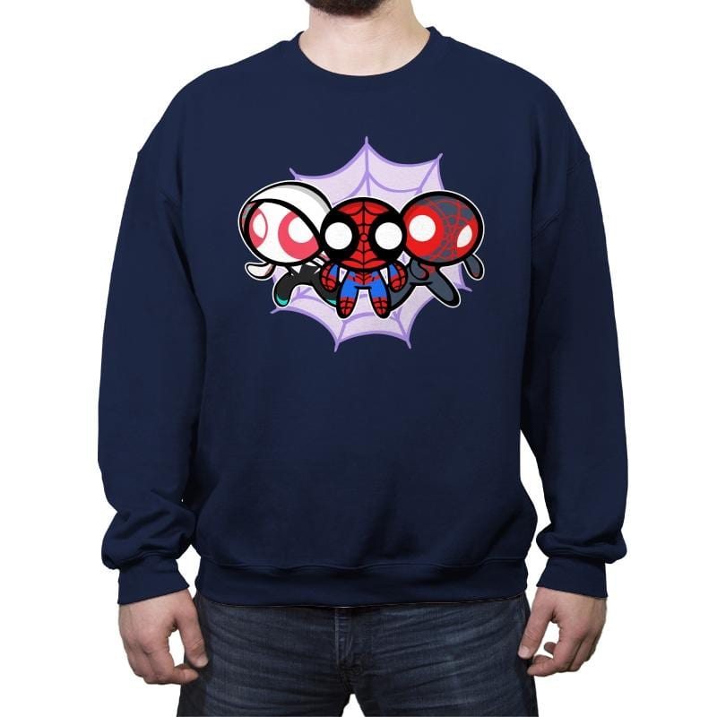The Powerpuff-Spiders - Crew Neck Sweatshirt Crew Neck Sweatshirt RIPT Apparel