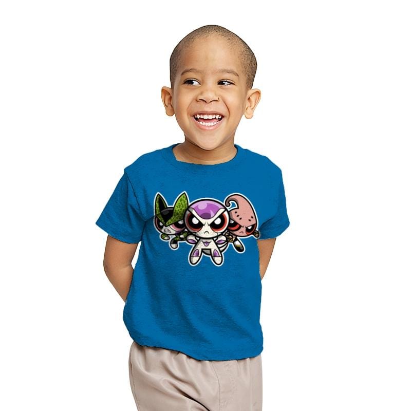 The Powerpuff Villains - Youth T-Shirts RIPT Apparel X-small / Sapphire