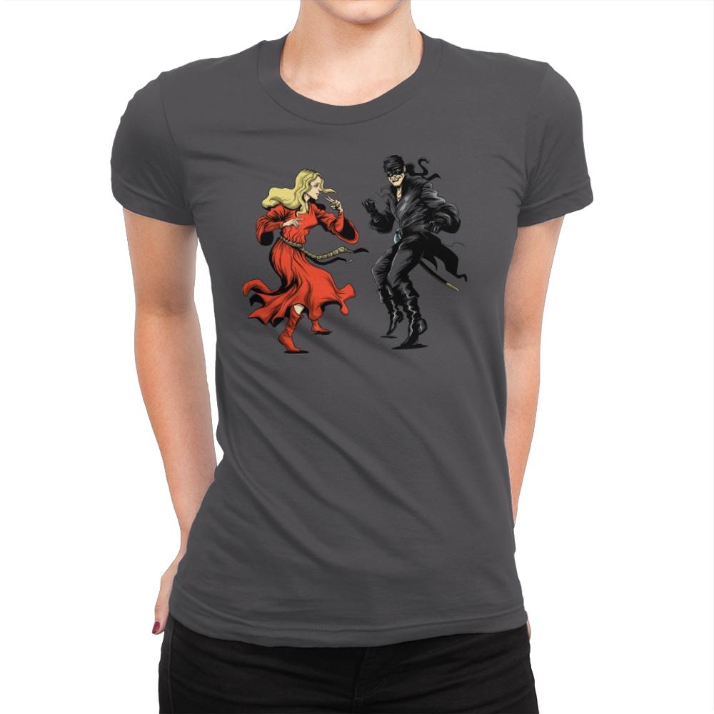 The Princess Fiction - Womens Premium T-Shirts RIPT Apparel Small / Heavy Metal