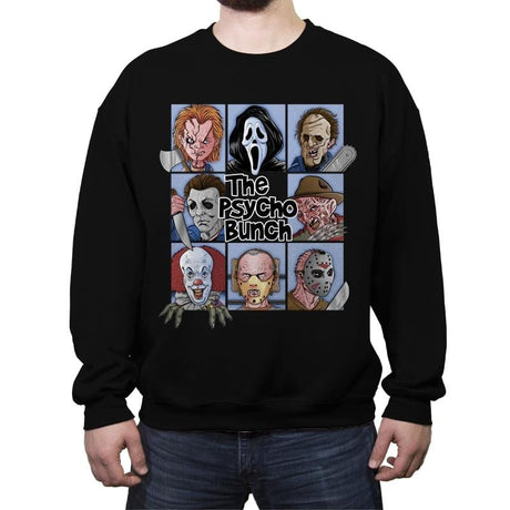 THE PSYCHO BUNCH - Crew Neck Sweatshirt Crew Neck Sweatshirt RIPT Apparel Small / Black