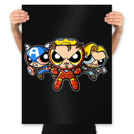 The Puffvengers - Prints Posters RIPT Apparel 18x24 / Black