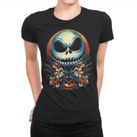 The Pumpkin King - Womens Premium T-Shirts RIPT Apparel Small / Black