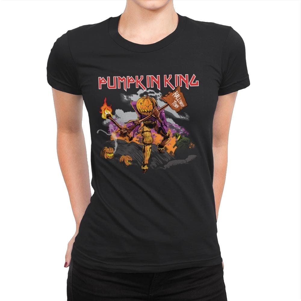 The Pumpking - Womens Premium T-Shirts RIPT Apparel Small / Black