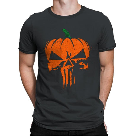 The Pumpkinsher - Mens Premium T-Shirts RIPT Apparel Small / Heavy Metal