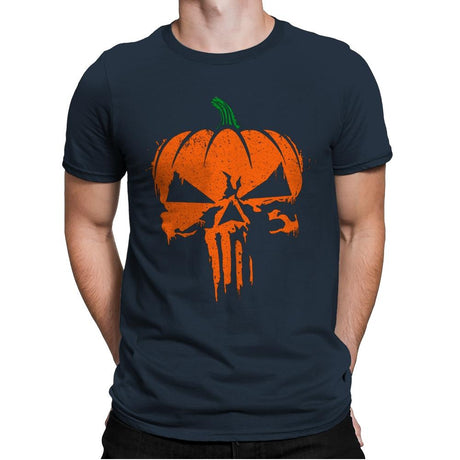 The Pumpkinsher - Mens Premium T-Shirts RIPT Apparel Small / Indigo