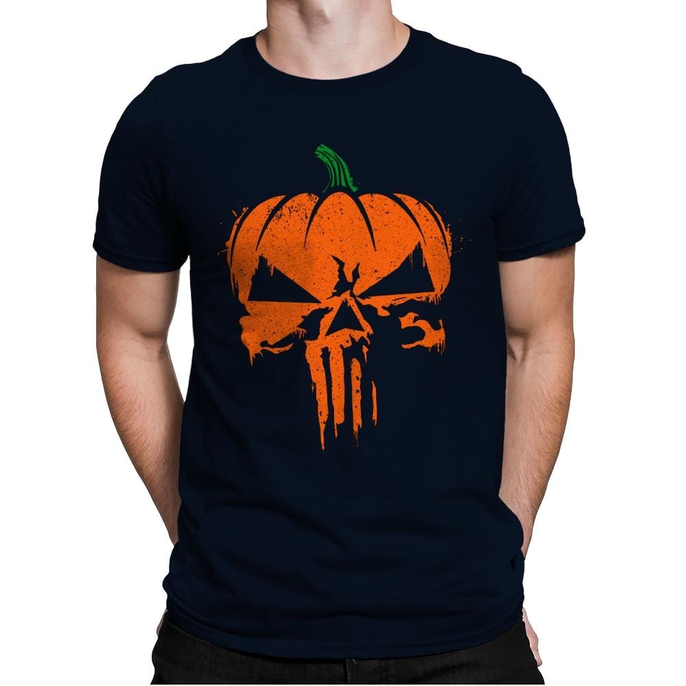 The Pumpkinsher - Mens Premium T-Shirts RIPT Apparel Small / Midnight Navy
