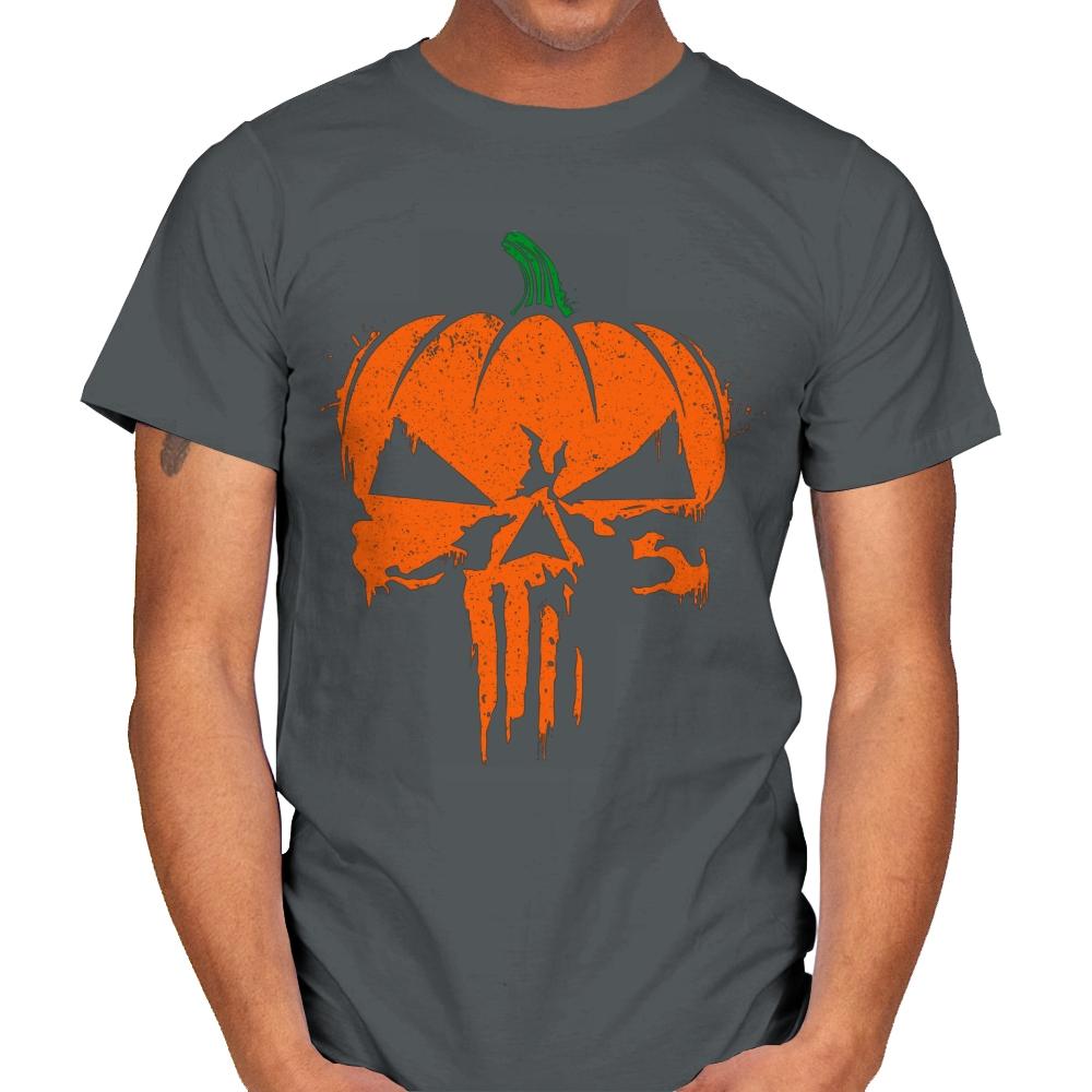 The Pumpkinsher - Mens T-Shirts RIPT Apparel Small / Charcoal
