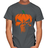 The Pumpkinsher - Mens T-Shirts RIPT Apparel Small / Charcoal