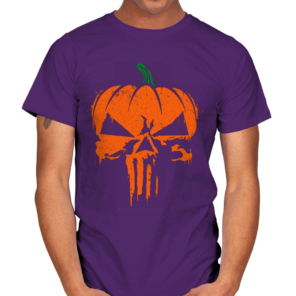 The Pumpkinsher - Mens T-Shirts RIPT Apparel Small / Purple