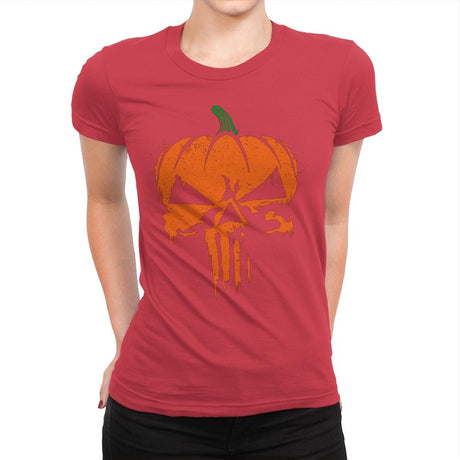 The Pumpkinsher - Womens Premium T-Shirts RIPT Apparel Small / Red