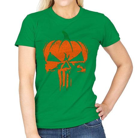 The Pumpkinsher - Womens T-Shirts RIPT Apparel Small / Irish Green