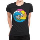 The Purrfect Wave - Womens Premium T-Shirts RIPT Apparel Small / Black