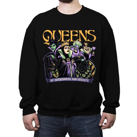 The Queens - Crew Neck Sweatshirt Crew Neck Sweatshirt RIPT Apparel Small / Black