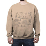 The Quest For The Grail - Crew Neck Sweatshirt Crew Neck Sweatshirt RIPT Apparel Small / Sand