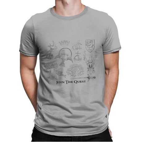The Quest For The Grail - Mens Premium T-Shirts RIPT Apparel Small / Heather Grey