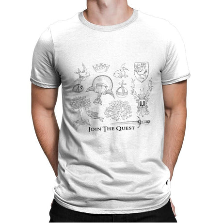 The Quest For The Grail - Mens Premium T-Shirts RIPT Apparel Small / White