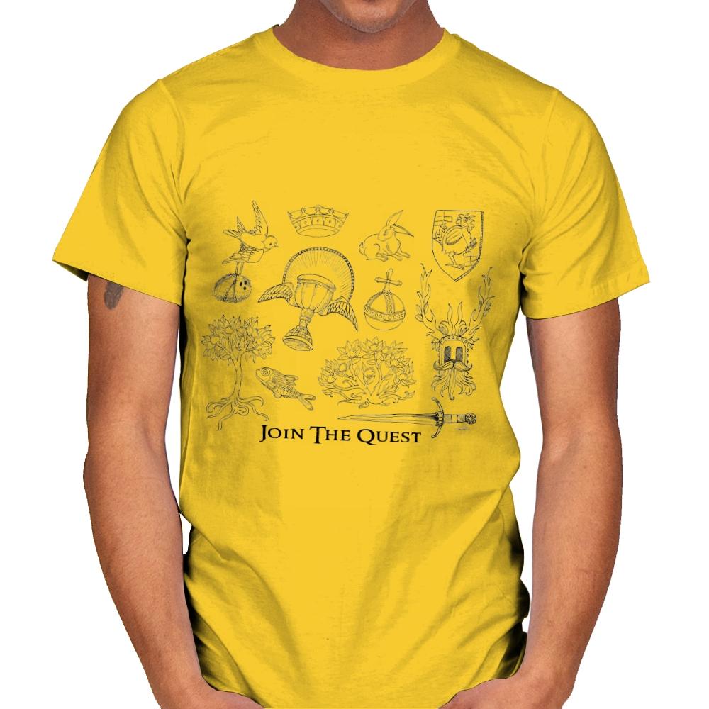 The Quest For The Grail - Mens T-Shirts RIPT Apparel Small / Daisy