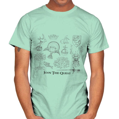 The Quest For The Grail - Mens T-Shirts RIPT Apparel Small / Mint Green