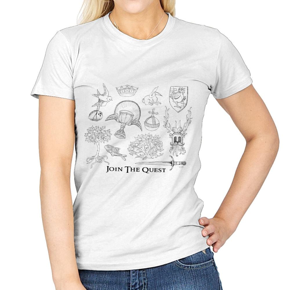 The Quest For The Grail - Womens T-Shirts RIPT Apparel Small / White