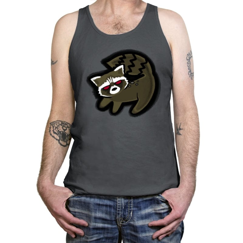 The Raccoon King - Tanktop Tanktop RIPT Apparel X-Small / Asphalt