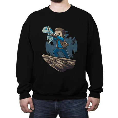 The Raptor King - Crew Neck Sweatshirt Crew Neck Sweatshirt RIPT Apparel