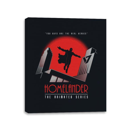 The Real Heroes - Canvas Wraps Canvas Wraps RIPT Apparel 11x14 / Black