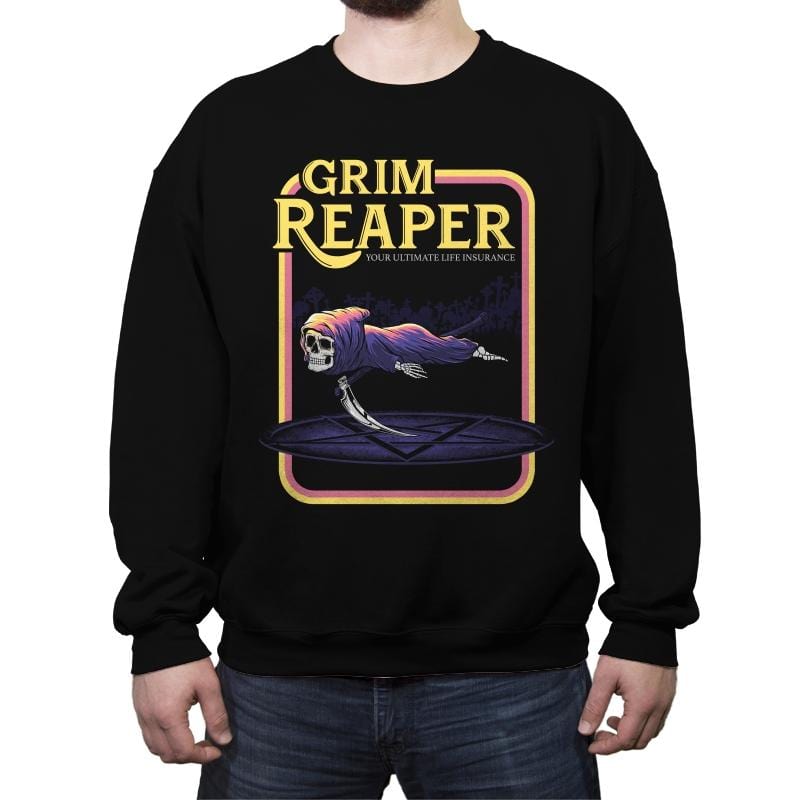 The Reaper - Crew Neck Sweatshirt Crew Neck Sweatshirt RIPT Apparel Small / Black
