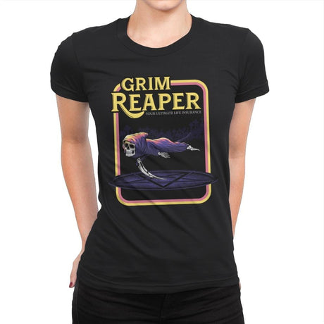 The Reaper - Womens Premium T-Shirts RIPT Apparel Small / Black