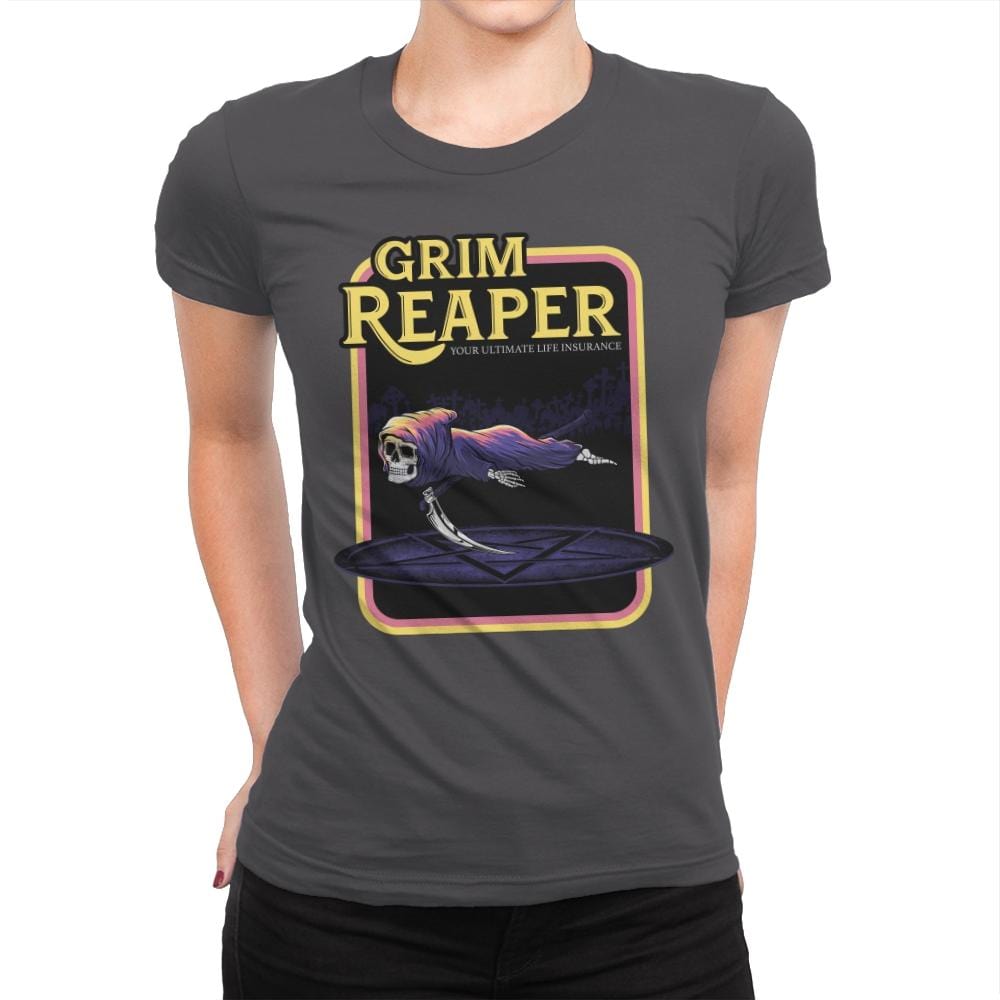 The Reaper - Womens Premium T-Shirts RIPT Apparel Small / Heavy Metal
