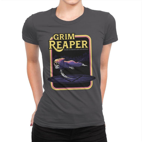 The Reaper - Womens Premium T-Shirts RIPT Apparel Small / Heavy Metal