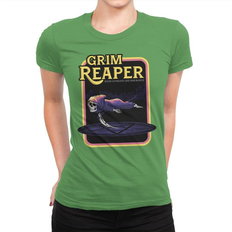 The Reaper - Womens Premium T-Shirts RIPT Apparel Small / Kelly