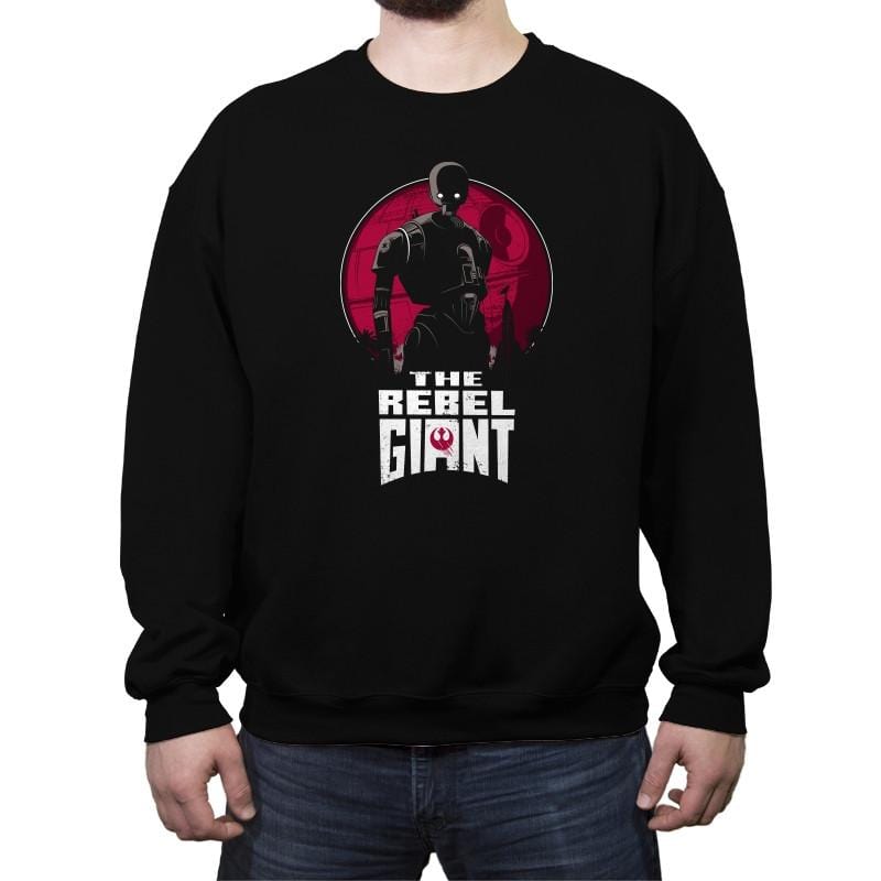 The Rebel Giant - Crew Neck Sweatshirt Crew Neck Sweatshirt RIPT Apparel Small / Black