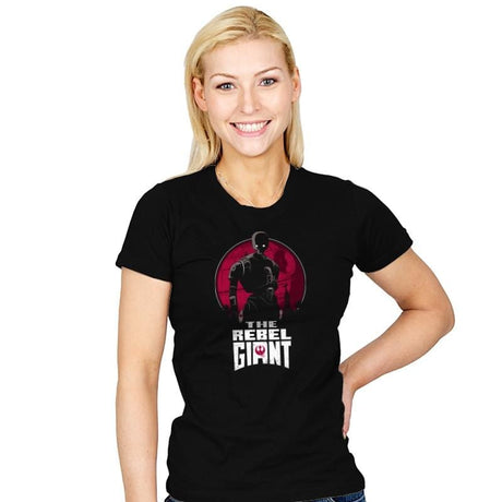 The Rebel Giant - Womens T-Shirts RIPT Apparel Small / Black