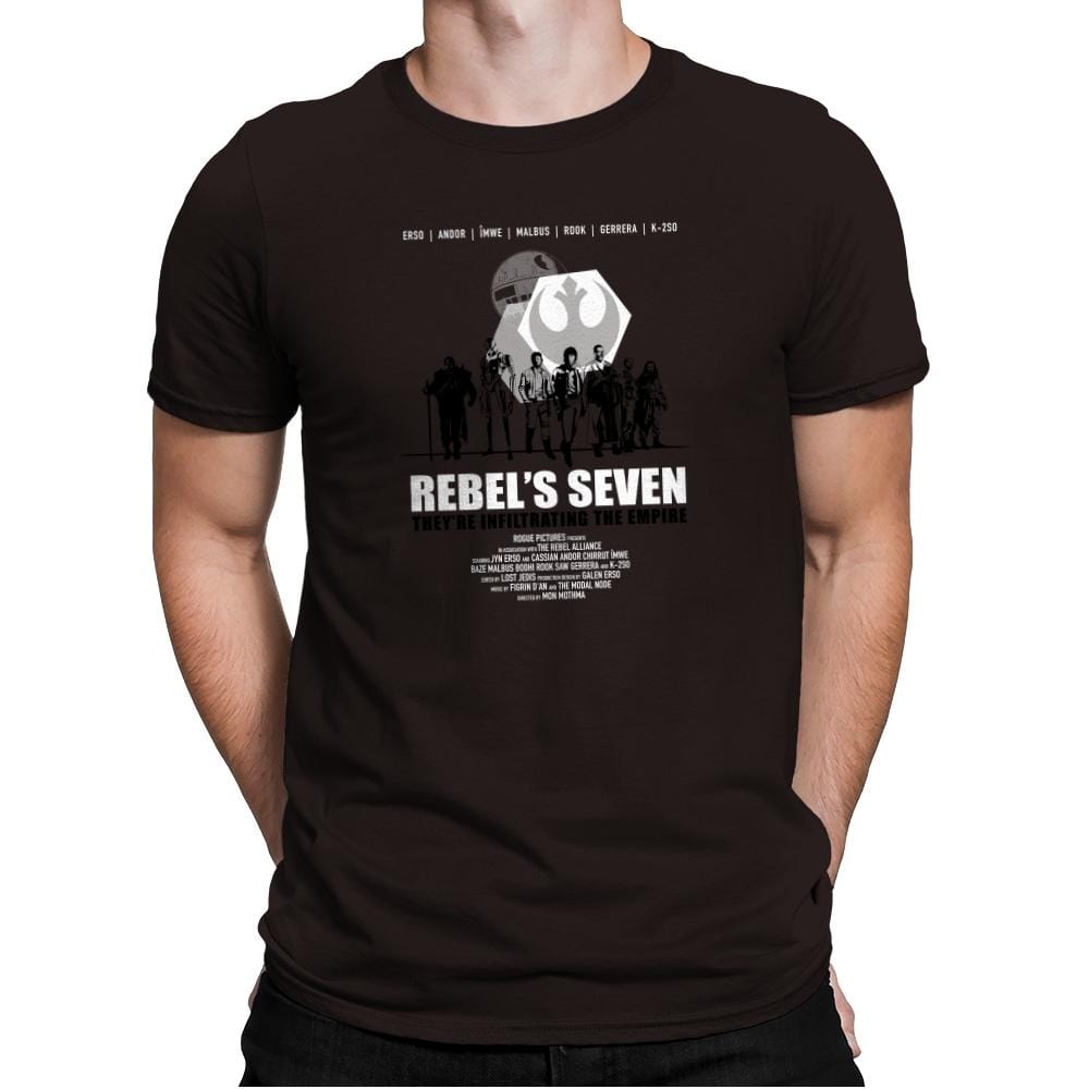 The Rebel's Seven Exclusive - Mens Premium T-Shirts RIPT Apparel Small / Dark Chocolate