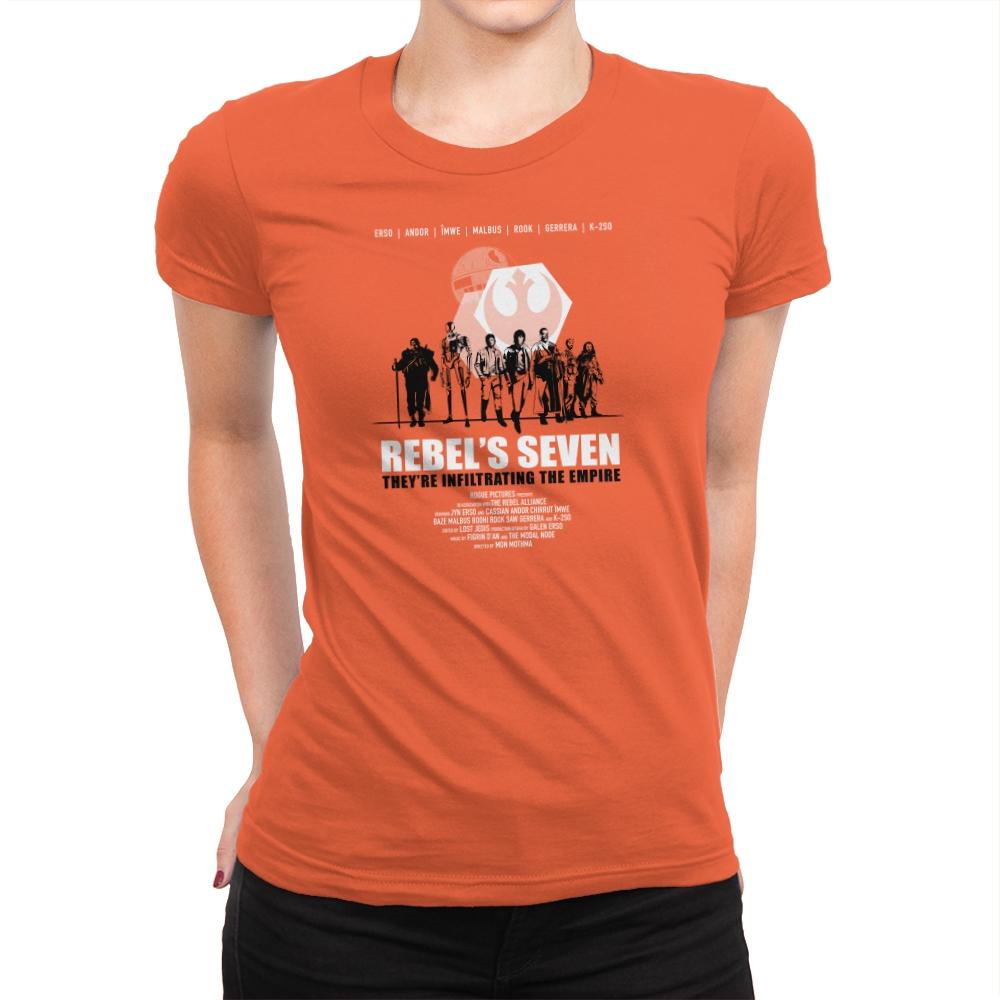 The Rebel's Seven Exclusive - Womens Premium T-Shirts RIPT Apparel Small / Classic Orange