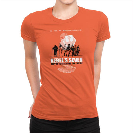 The Rebel's Seven Exclusive - Womens Premium T-Shirts RIPT Apparel Small / Classic Orange
