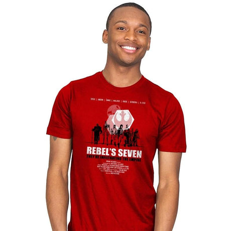 The Rebel's Seven - Mens T-Shirts RIPT Apparel Small / Red