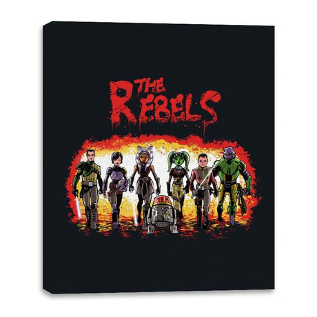 The Rebels - Canvas Wraps Canvas Wraps RIPT Apparel 16x20 / Black